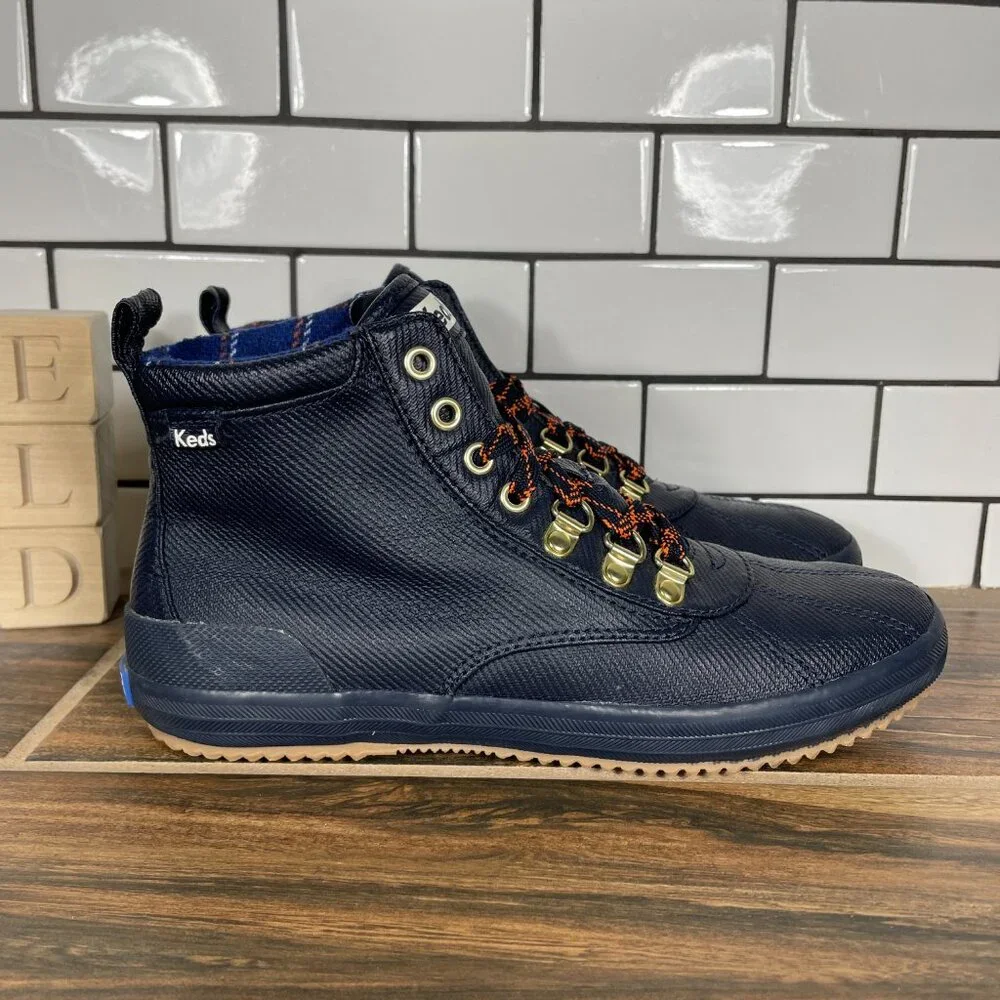 Keds Scout Womens Size 7 Shoes Blue Wool Lined Dream Foam Rain Sneaker Boot